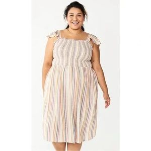 Sonoma Women’s Multicolored Smocked Dress